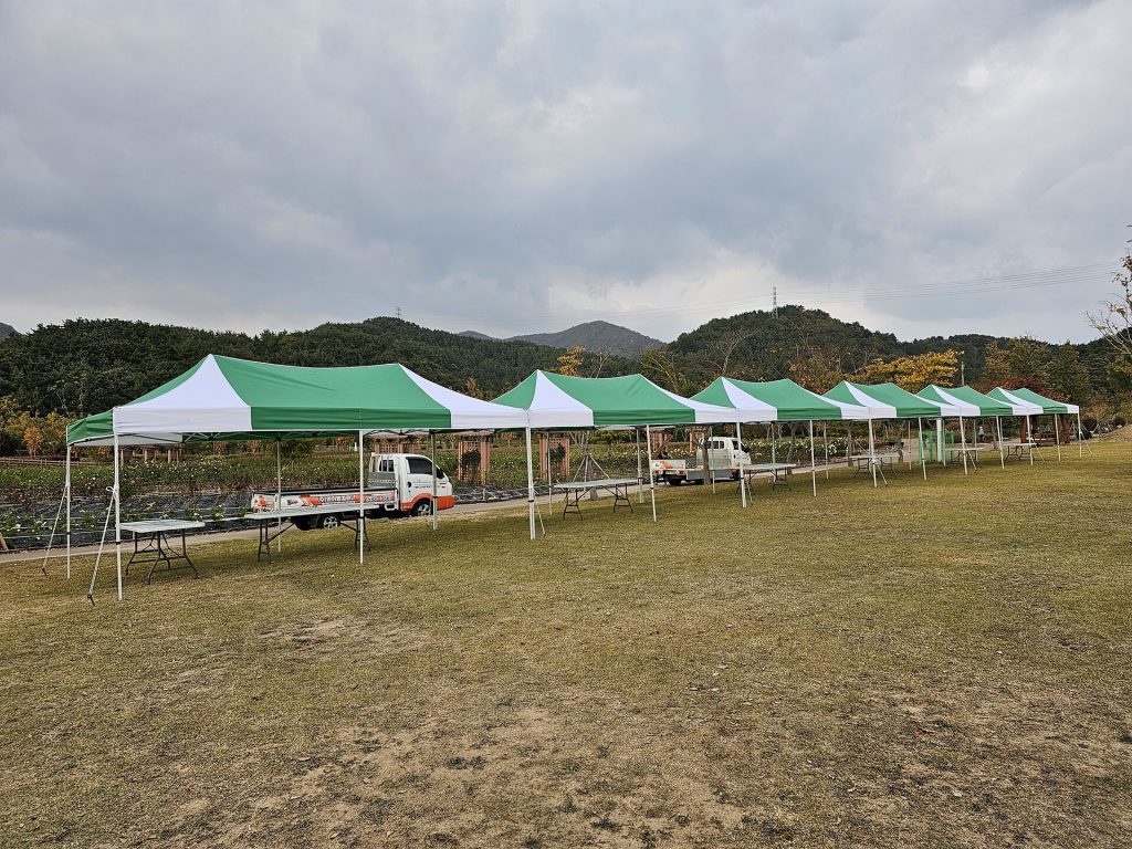 행사 천막·몽골텐트 대여 — 크기 선택과 우천 대비